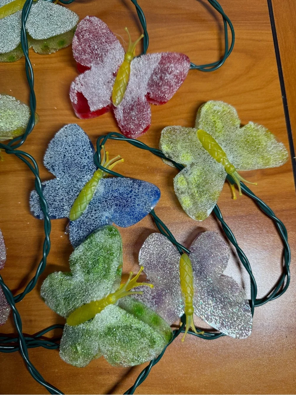 Bundle of 5 Vintage Novelty String Lights Holiday Spring Christmas V-Day